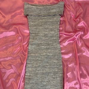 Heather Grey Shoulder Dress